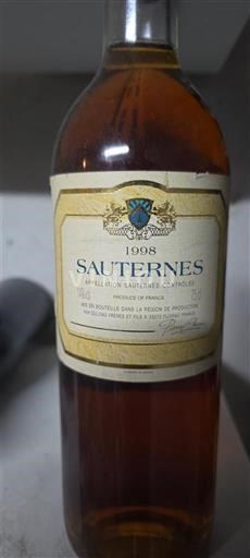 Bordeaux Sauternes SAUTERNES 1998