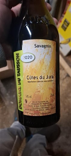 Jura Côtes du Jura Domaine Taisson Savagnin 2020