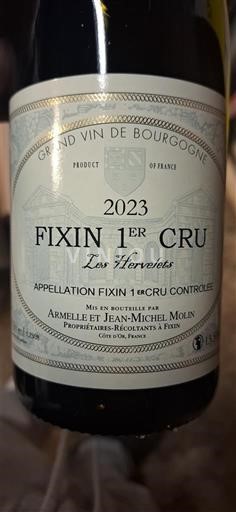 Bourgogne Ospecificerad Premier Cru Armelle et Jean-Michel Molin Les Hervelets 2023