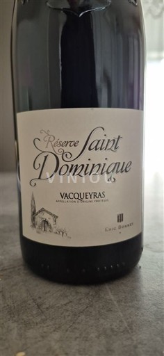Vallée du Rhône Vacqueyras Eric Bonnet Réserve Saint Dominique 2023