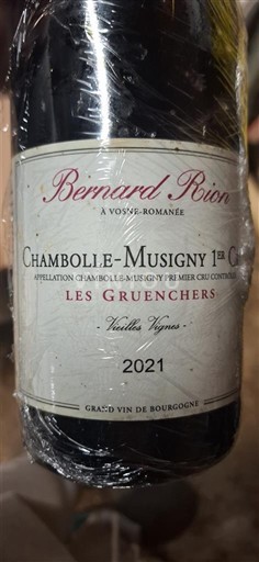 Burgundija Chambolle-Musigny Premier Cru Bernard Rion Les Gruenchers Vieilles Vignes 2021