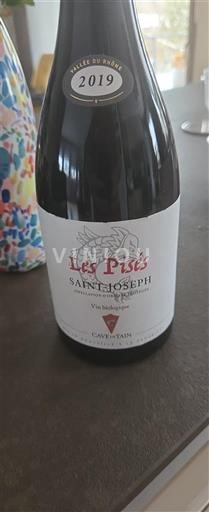 Viinit Rouge sec Les Pâles Cave de Tain 2019 Ranska Rhônen laakso Saint-Joseph AOC
