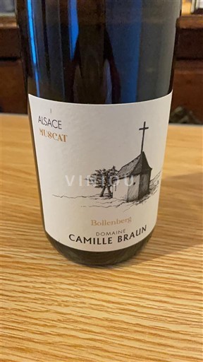 Vin Blanc sec Bollenberg Domaine Camille Braun Non millésimé France Alsace AOC