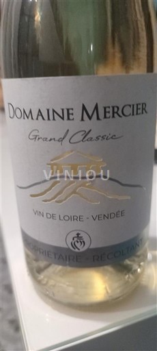 Valle della Loira Fiefs Vendéens Domaine Mercier Grand Classic 2023
