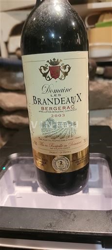 Tây Nam Bergerac Domaine Les Brandeaux 2003