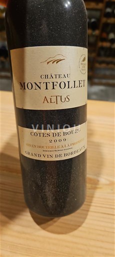 Bordeaux Côtes-de-bourg Château Montfollet Altus 2009