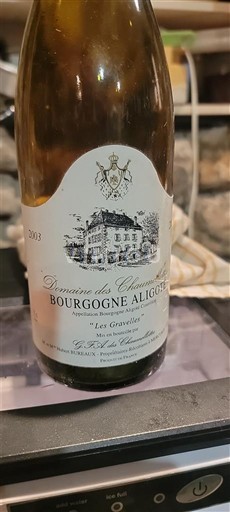 Burgund Bourgogne Aligoté Domaine S Chenevières Les Gravières 2003