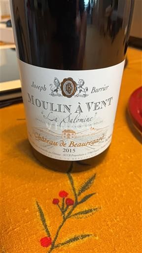 Beaujolais Moulin-à-vent Château Beauregard La Salomine 2015