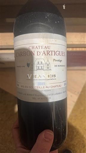 Bordeaux Graves Château Carbon d'Artigues Prestige 2015