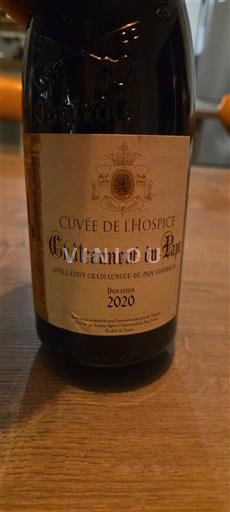 Rhônedalen Châteauneuf-du-Pape Cuvée de l'Hospice 2020