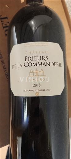 Bordeaux Pomerol Château Prieurs de la Commanderie 2018
