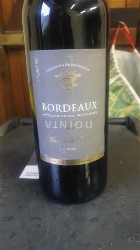 Bordeaux Marquis de Fesles 2023