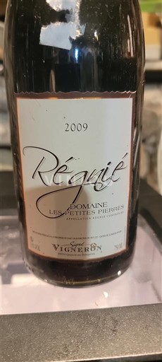Beaujolais Régnié Domaine Les Petites Pierres 2009
