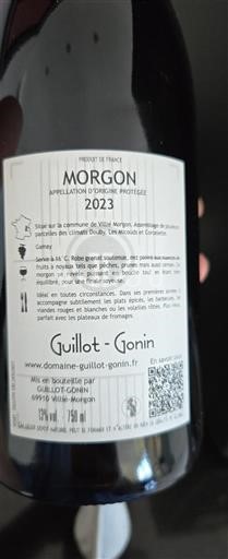 Beaujolais Morgon Guillot-Gonin 2023
