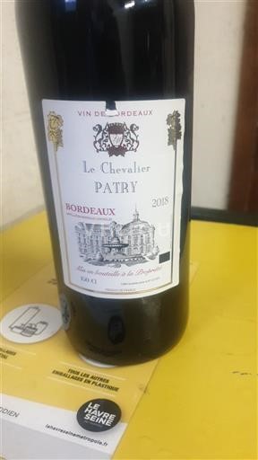 Bordeaux Le Chevalier Patry 2018
