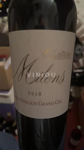 Bordeaux Saint-Émilion Grand Cru Grand Cru Château Milens 2018