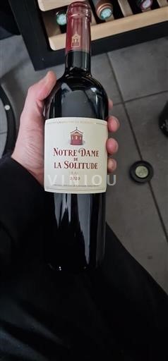 Bordeaux Pessac-Léognan Notre Dame de la Solitude 2020