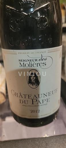 Valle del Ródano Châteauneuf-du-Pape. Seigneur des Molières 2012