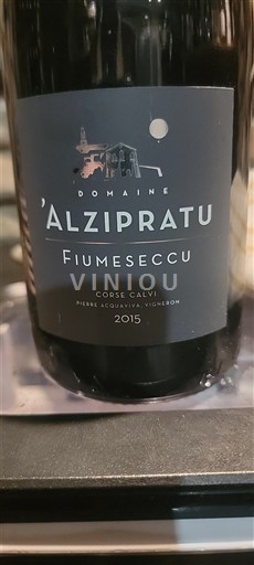 Corse Không được chỉ định Domaine Alzipratu Fiumeseccu 2015