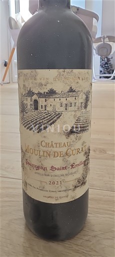 Bordeaux Puisseguin-Saint-Émilion Château Moulin de Cura 2021