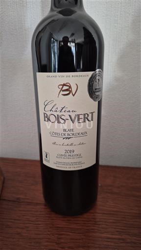 Bordeaux Blaye-Côtes-de-Bordeaux Château Bois-Vert Prestige 2019