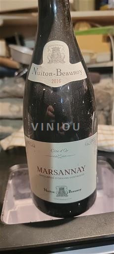 Bourgogne Marsannay Nuiton-Beaunoy 2016