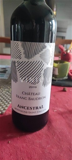 Bordeaux Montagne-saint-émilion Château Franc Baudron Ancestral 2019