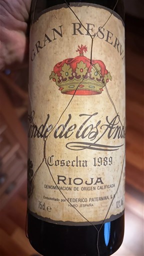 La Rioja Rioja Federico Paternina Gran Reserva 1989