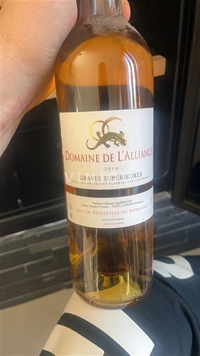 Bordeaux Graves Supérieures Domaine L'Alliance 2010