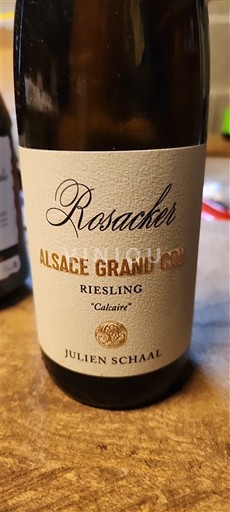 Alsace Riesling Grand Cru Julien Schaal Rosacker Calcaire 2023