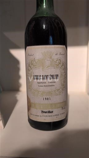 Bordeaux Lussac-saint-émilion Yvon Mau et Fils 1981