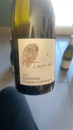 Loiredalen Vouvray Vignoble Alain Robert Empreinte 2015