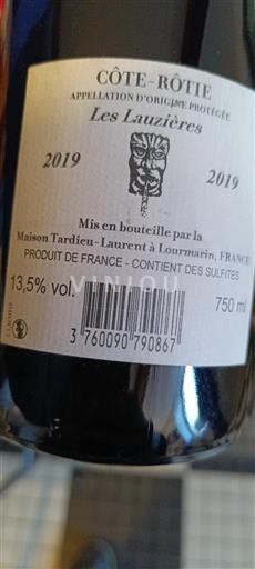 Rhône Valley Côte-Rôtie Maison Tardieu-Laurent Les Lauzières 2019
