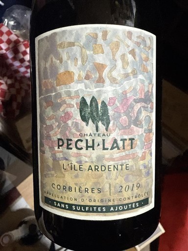 Langvedok Corbières Château Pech-Latt L'Île Ardente 2019