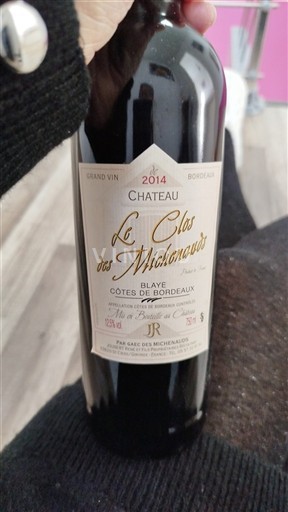 Bordeaux Blaye-Côtes-de-Bordeaux Château Le Clos des Michelonard 2014