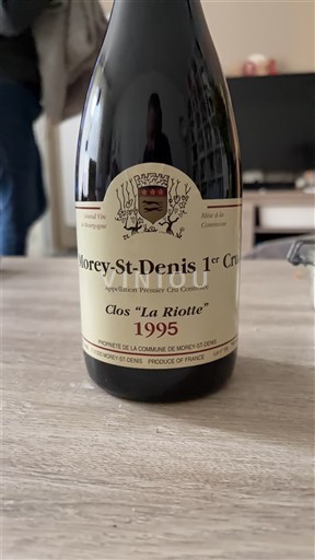 Wines Rouge sec Clos La Riotte Domaine La Commune de Morey-St-Denis 1995 France Burgundy Morey-Saint-Denis AOC Premier Cru