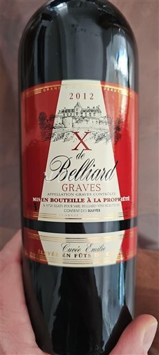 Bordeaux Graves X de Belliard Emilie 2012