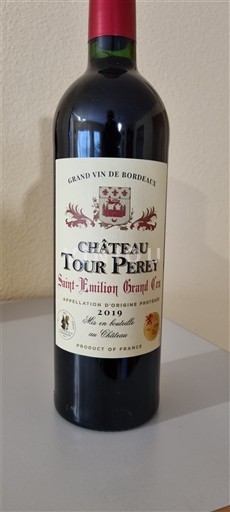 Bordeaux Saint-Émilion Grand Cru Grand Cru Château Tour Perey 2019