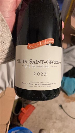 Viner Rouge sec David Duband 2023 Frankrike Bourgogne Nuits-Saint-Georges AOC