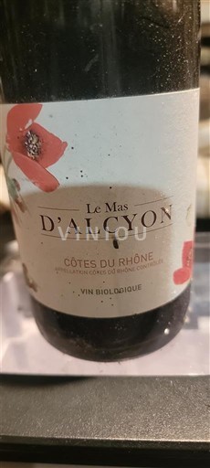 Rhônedalen Côtes du Rhône Le Mas d'Alcyon 2017