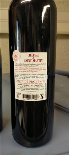 Provence Côtes-de-Provence Château Saint-Martin 2022