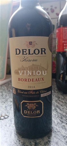 Bordeaux Delor Réserve 2014