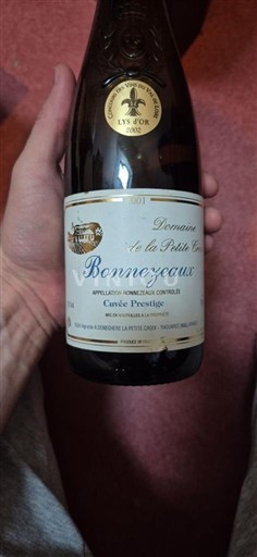 Thung lũng sông Loire Bonnezeaux Domaine La Petite Croix Prestige 2001
