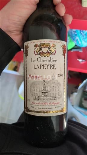 Bordeaux Le Chevalier Lapeyre 2000