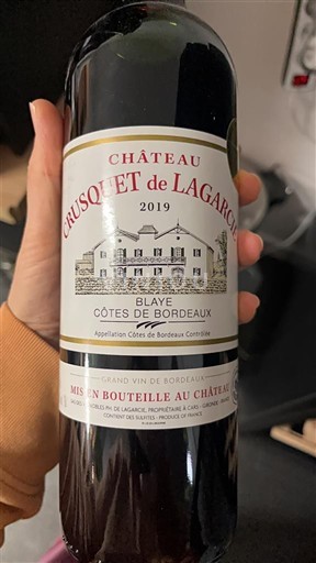Bordeaux Blaye-côtes-de-bordeaux Château Crusquet de Lagarcie 2019