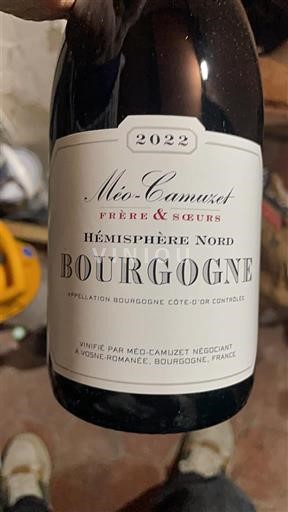 Bourgogne Bourgogne Côte d'Or Méo-Camuzet Frère & Sœurs Hémisphère Nord 2022