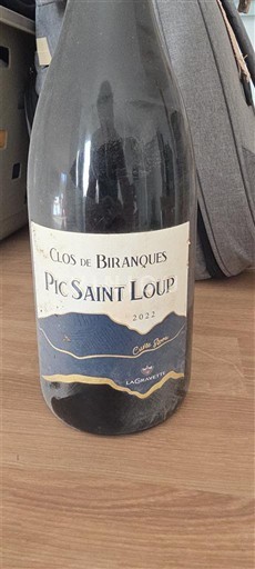 Languedoque Pic-saint-loup Clos de Biranques Cote Brune 2022