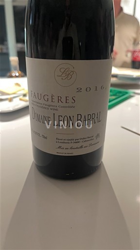 Languedok Faugères Domaine Léon Barral 2016