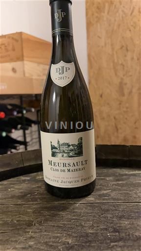 Burgundija Meursault Jacques Prieur Clos de Mazeray 2017