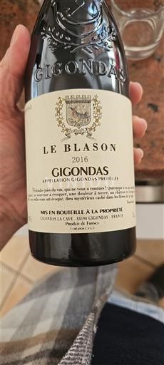 Rhône Valley Gigondas Gigondas La Cave Le Blason 2016